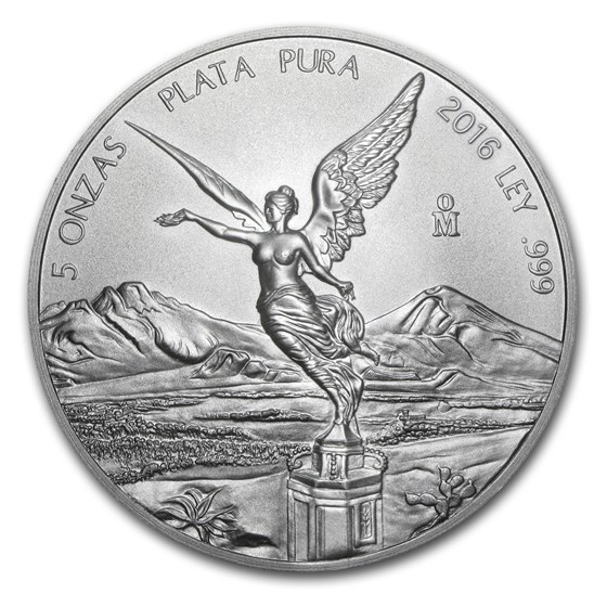 2016 Mexico 5 oz Silver Libertad BU 2016 Mexico 5 oz Silver Libertad BU